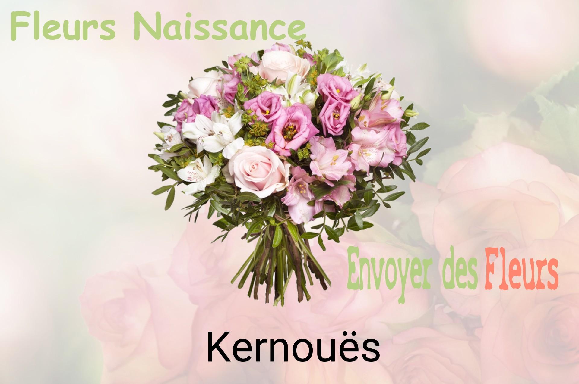 Bouquet de fleurs de naissance livré à Kernouës